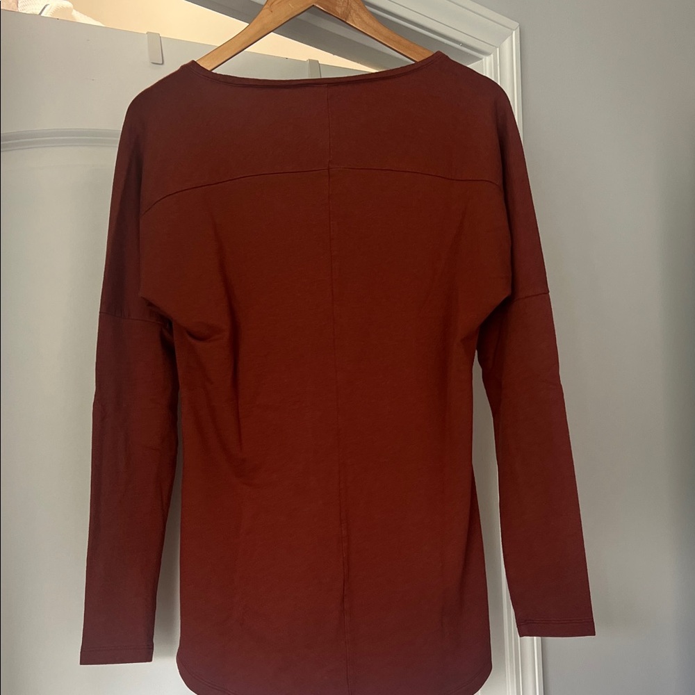 Peruvian Connection Rust Long Sleeve Tee - Picture 4 of 6